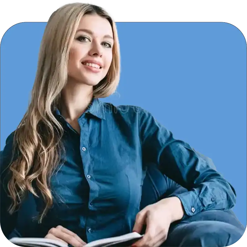 A qualified counsellor lady sits on the chair and gives professional conselling service.